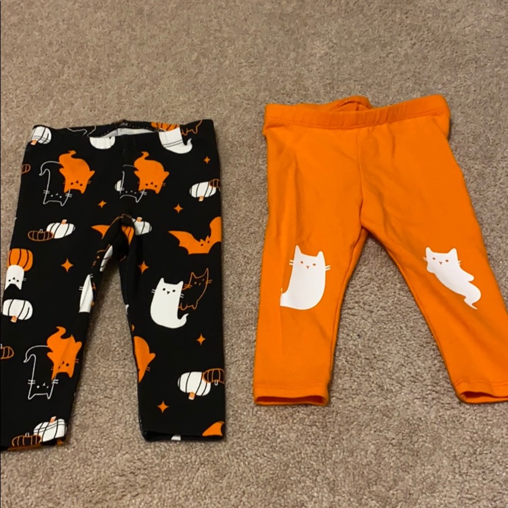 Two Halloween leggings